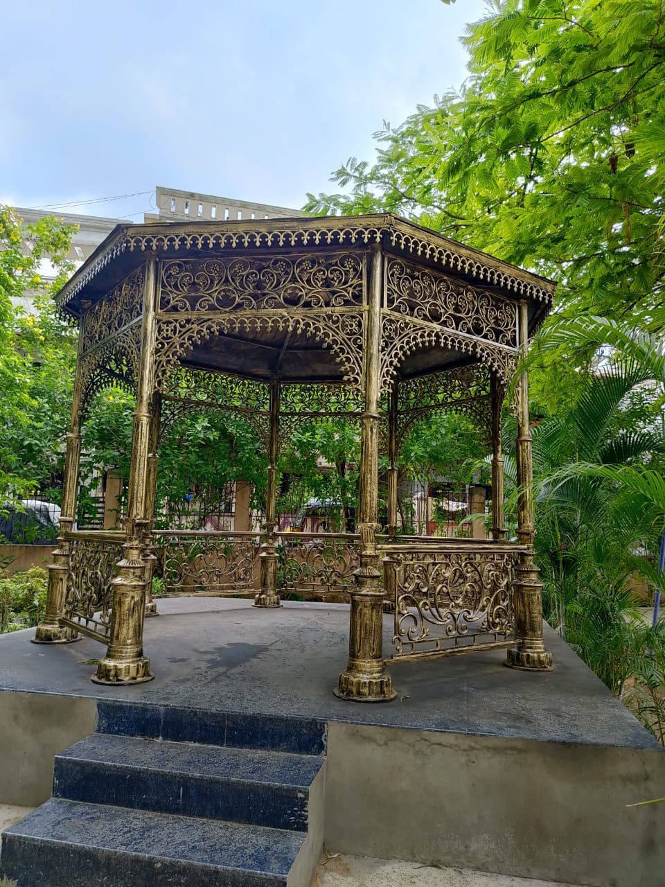 Cast iron gazebo