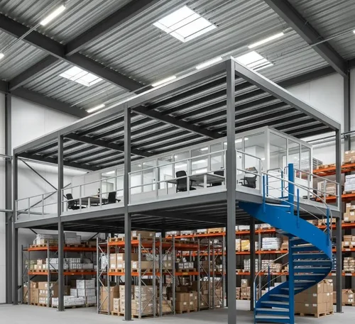 Commercial space mezzanine structure