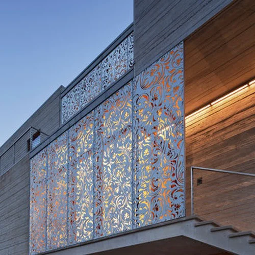 Cast iron balcony railing detail